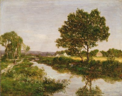 River on the Outskirts of Quimper, 1854-57 by Eugene Louis Boudin